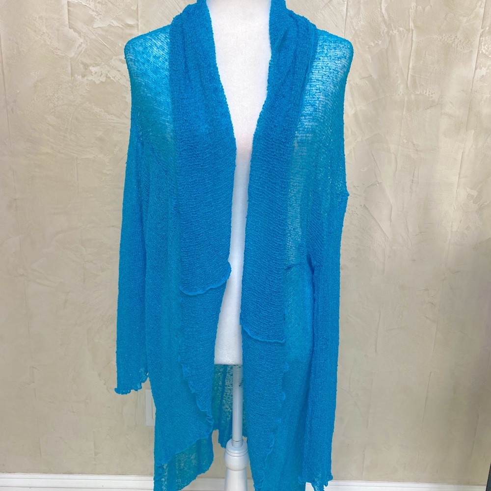 Turquoise Sheer Sweater a purchased in Italy.